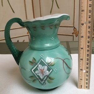 Fenton Green 75th Anniv. Pitcher